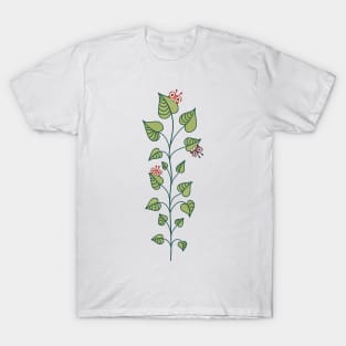 Cute Bugs Eat Green Plant Nature Lover T-Shirt